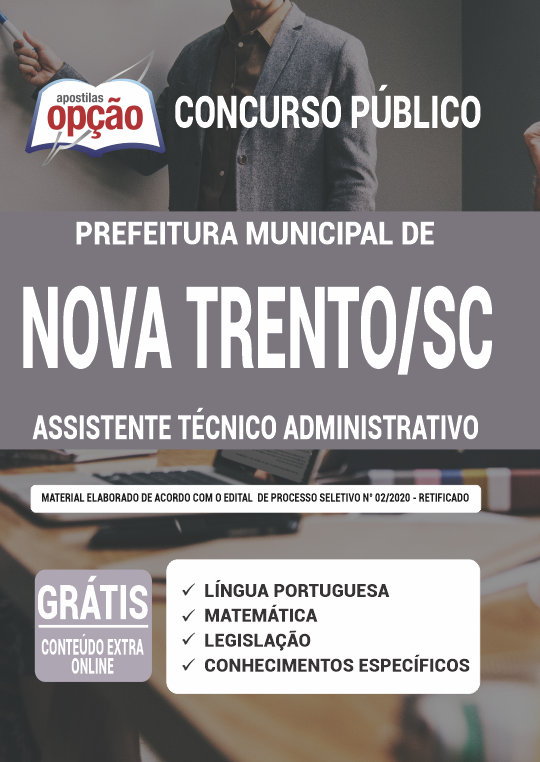 Apostila Prefeitura  Nova Trento - SC - Assistente Téc Administrativo