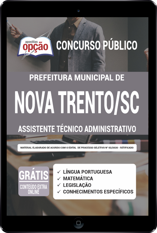 Apostila Prefeitura  Nova Trento - SC PDF - Assistente Técnico Admin