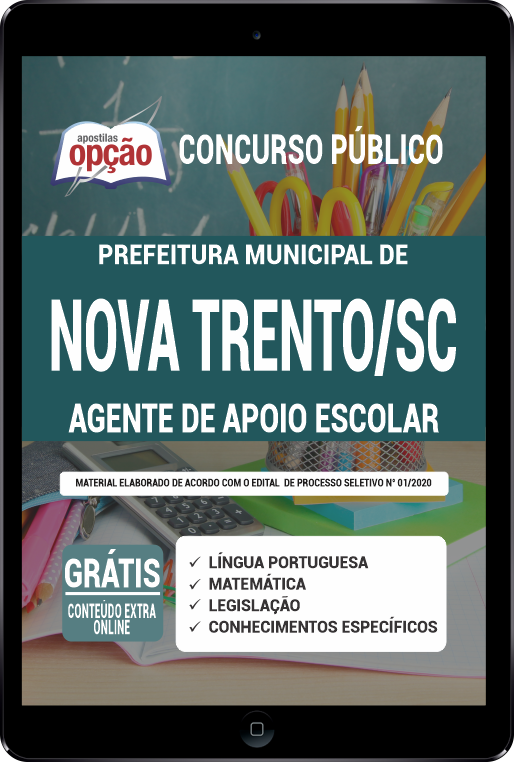 Apostila Prefeitura  Nova Trento - SC PDF - Agente de Apoio Escolar