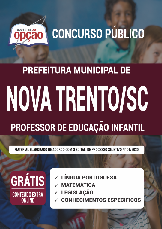 Apostila Prefeitura  Nova Trento - SC - Professor de Educação Infantil