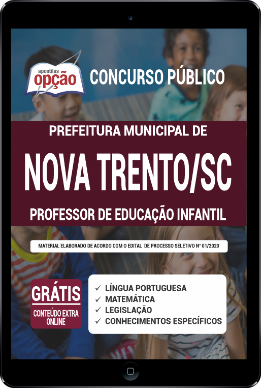 Apostila Prefeitura  Nova Trento SC PDF - Professor de Educação Infantil