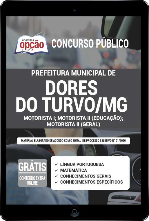 Apostila Prefeitura de Dores do Turvo - MG PDF - Motorista