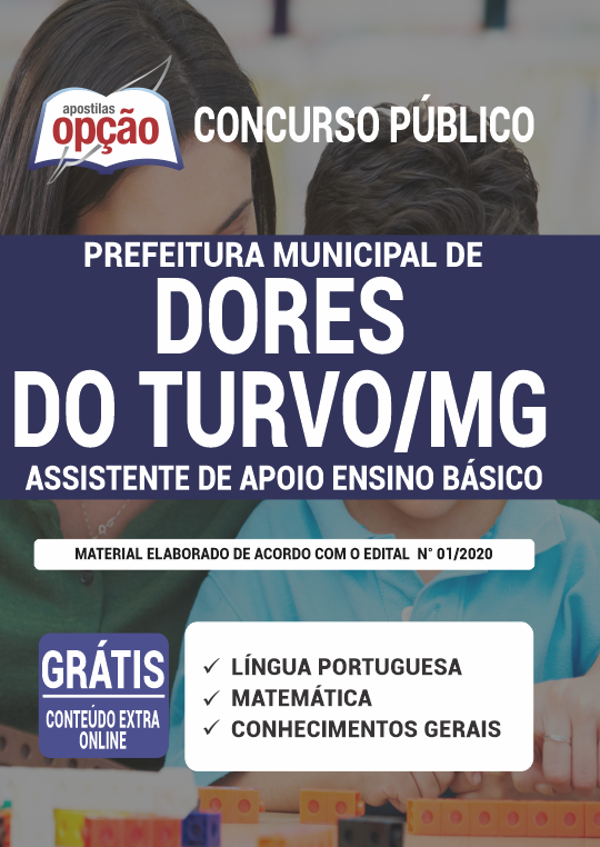 Apostila Prefeitura de Dores do Turvo - MG - Assistente de Apoio