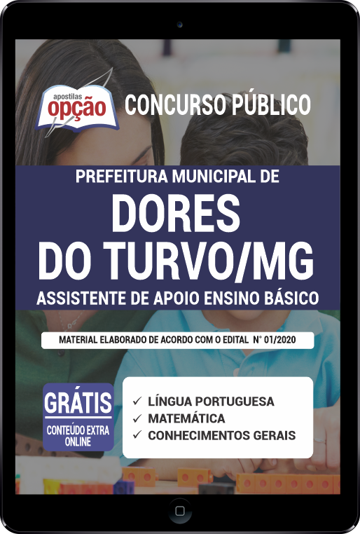 Apostila Prefeitura  Dores do Turvo - MG PDF - Assistente de Apoio