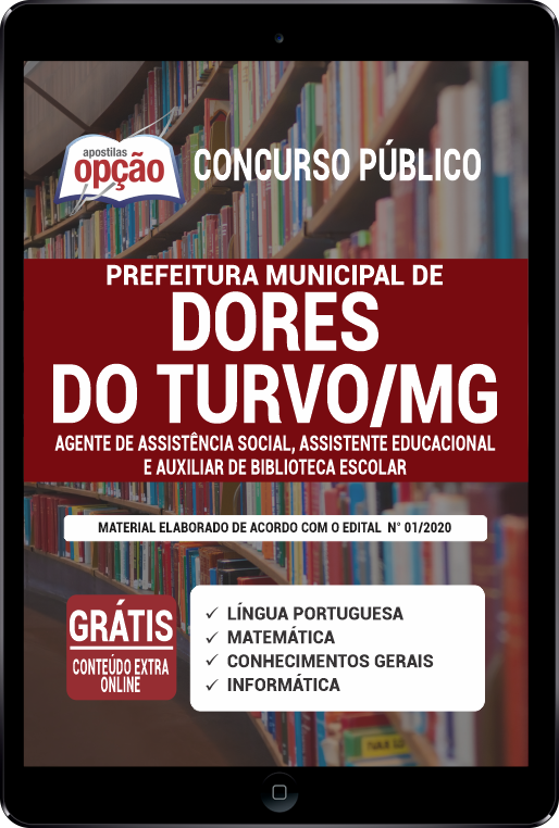 Apostila Prefeitura de Dores do Turvo - MG PDF - Nível Médio