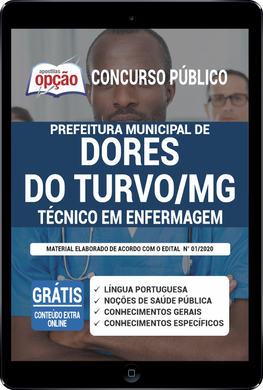 Apostila Prefeitura  de Dores do Turvo MG PDF - Técnico em Enfermagem