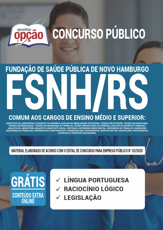 Apostila FSNH-RS (Fundação Saúde) - Médio e Superior