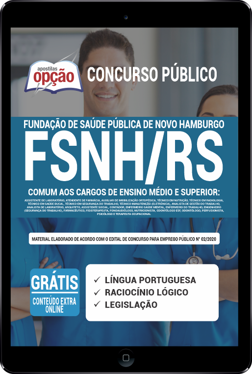 Apostila FSNH-RS (Fundação Saúde) PDF - Médio e Superior