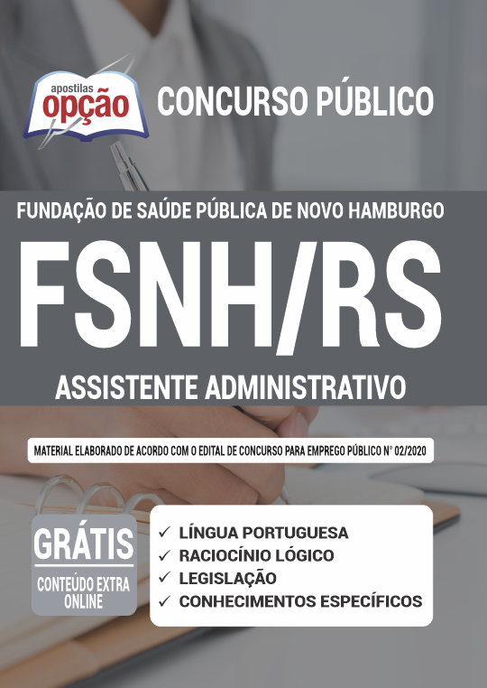 Apostila FSNH-RS (Fundação Saúde) - Assistente Administrativo