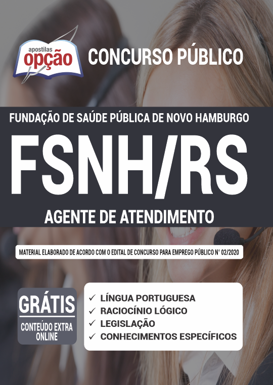 Apostila FSNH-RS (Fundação Saúde) - Agente de Atendimento