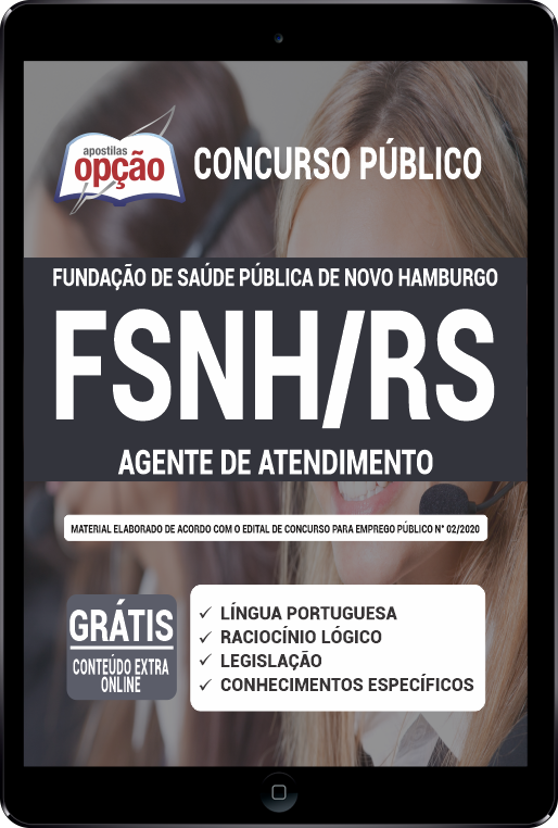 Apostila FSNH-RS (Fundação Saúde) PDF - Agente de Atendimento