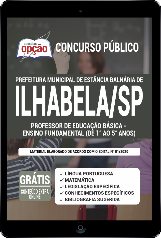 Apostila Prefeitura de Ilhabela - SP PDF - PEB/Fundamental