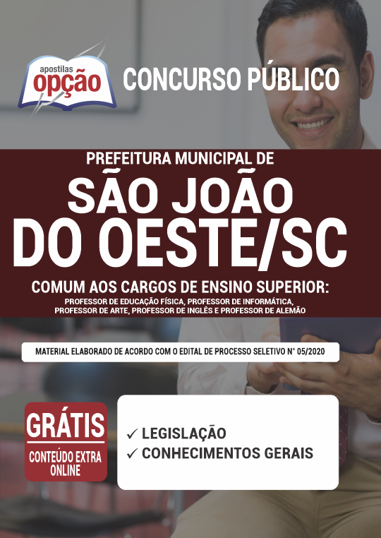 Apostila Prefeitura de São João do Oeste SC - Superior