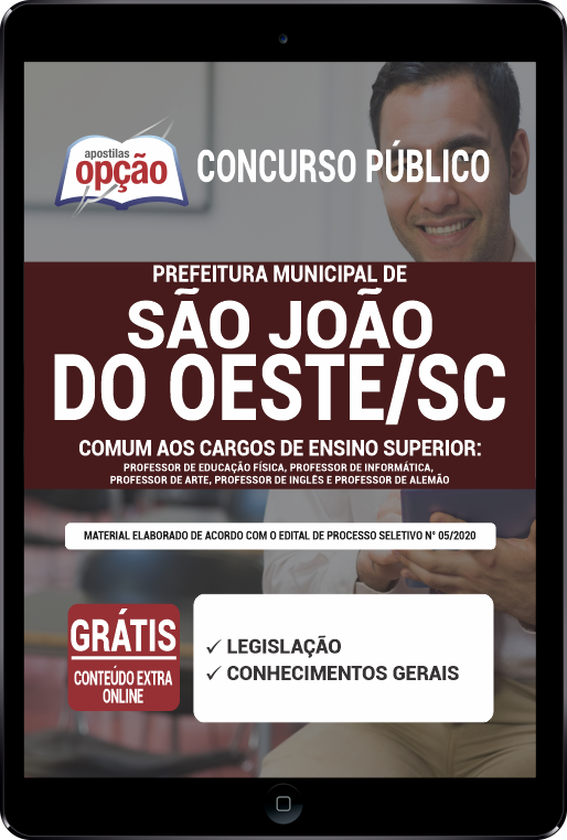 Apostila Prefeitura de São João do Oeste SC PDF - Superior