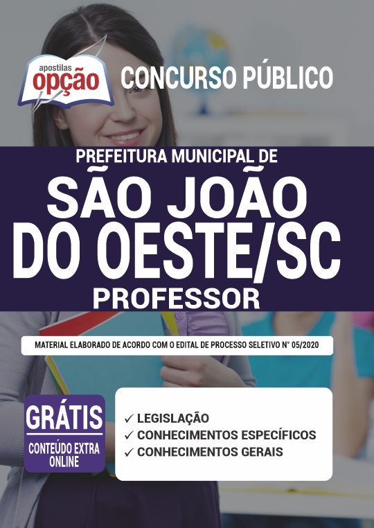 Apostila Prefeitura de São João do Oeste - SC - Professor