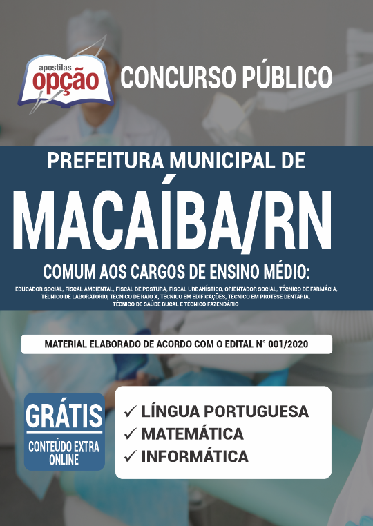 Apostila Prefeitura de Macaíba - RN - Ensino Médio