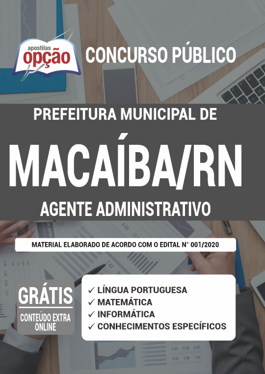 Apostila Prefeitura de Macaíba - RN - Agente Administrativo