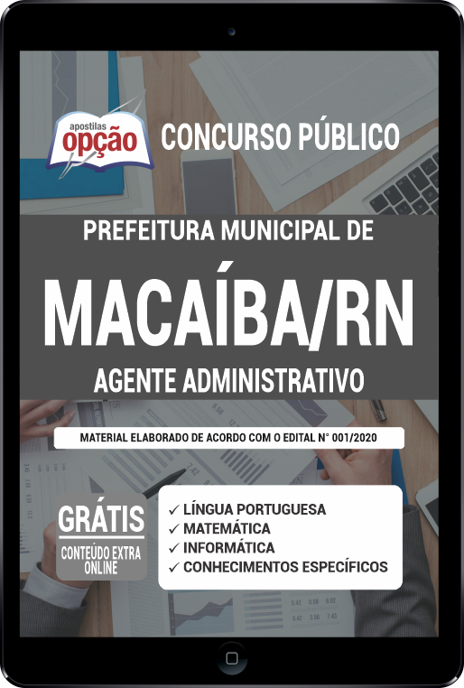 Apostila Prefeitura de Macaíba - RN PDF - Agente Administrativo