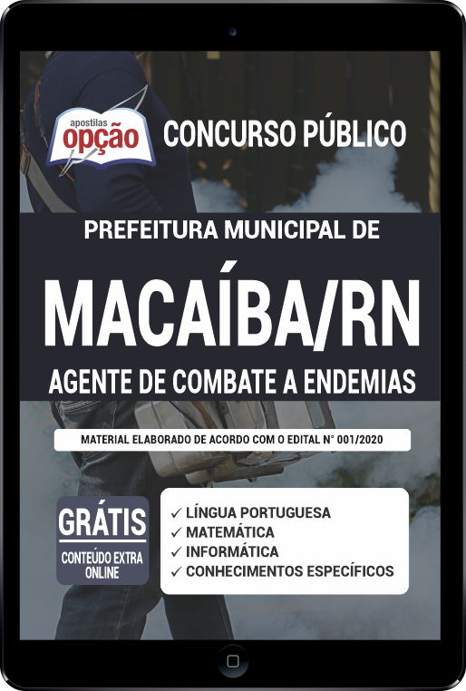 Apostila Prefeitura  de Macaíba - RN PDF - Agente de Combate a Endemias