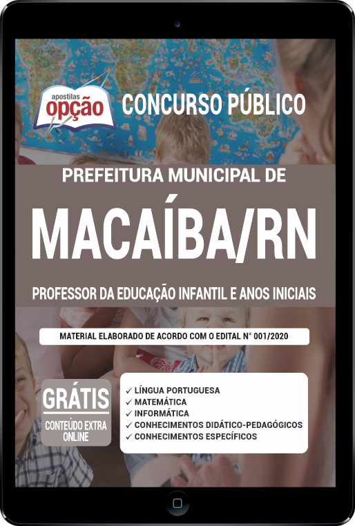 Apostila Prefeitura  de Macaíba RN PDF - Professor da Educação Infantil