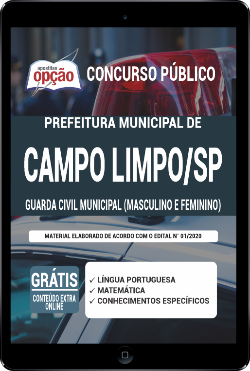 Apostila Prefeitura  Campo Limpo Paulista SP PDF Guarda Municipal