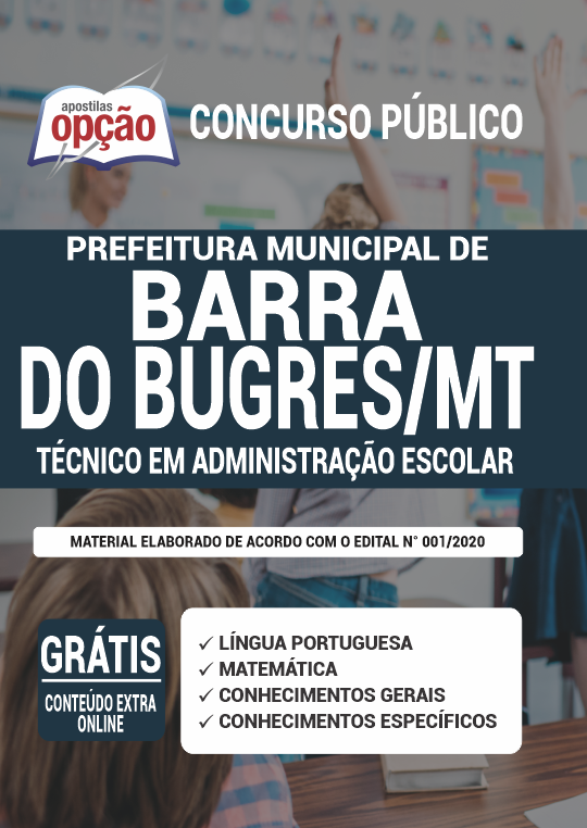 Apostila Prefeitura de Barra do Bugres - MT - Téc em Adm Escolar