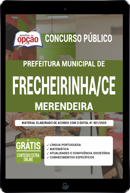 Apostila Prefeitura  Frecheirinha CE PDF - Merendeira