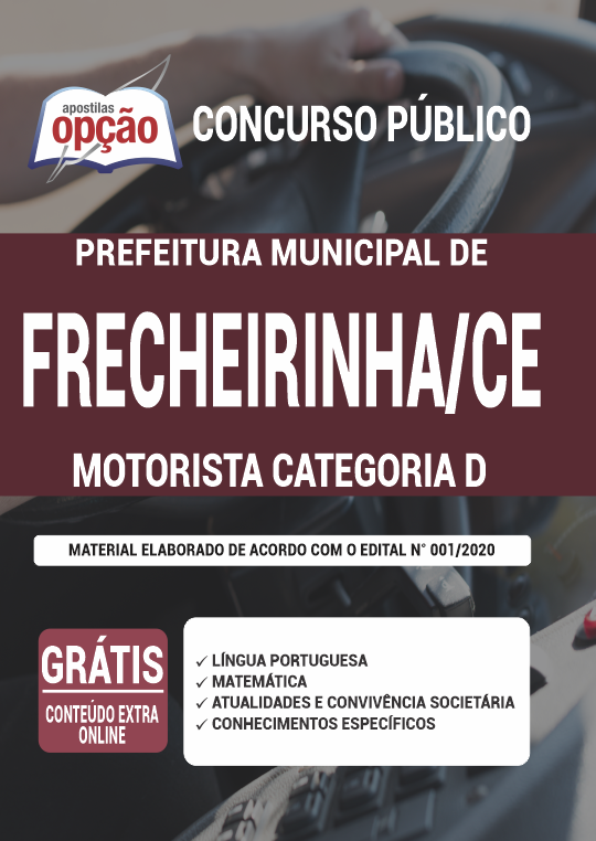 Apostila Prefeitura  Frecheirinha CE - Motorista Categoria D