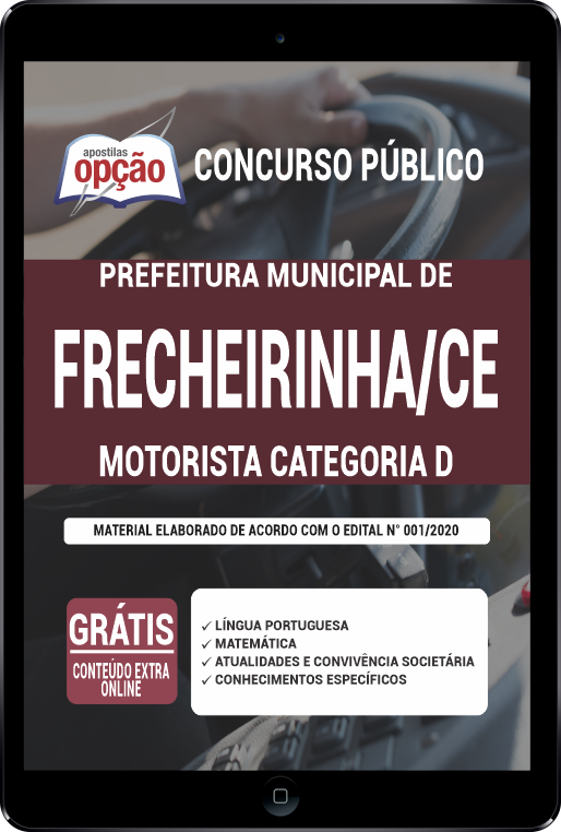 Apostila Prefeitura  Frecheirinha CE PDF - Motorista Categoria D