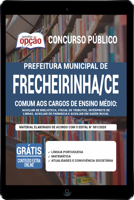 Apostila Prefeitura  Frecheirinha CE PDF - Cargos de Ensino Médio