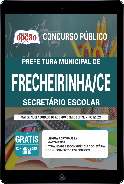 Apostila Prefeitura  Frecheirinha CE PDF - Secretário Escolar