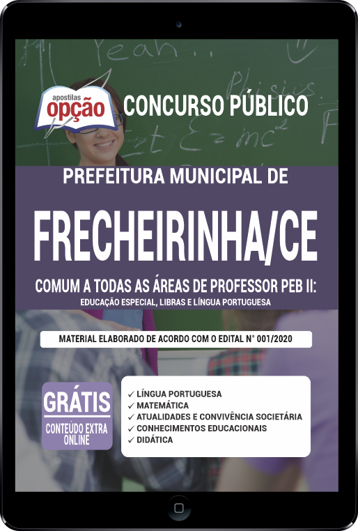 Apostila Prefeitura  Frecheirinha CE PDF - Comum Professor PEB II