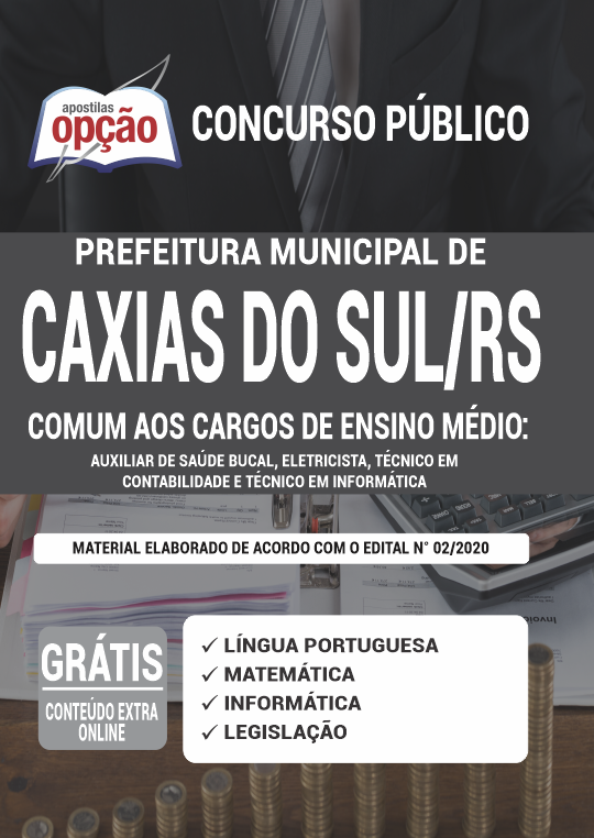 Apostila Prefeitura de Caxias do Sul - RS - Ensino Médio