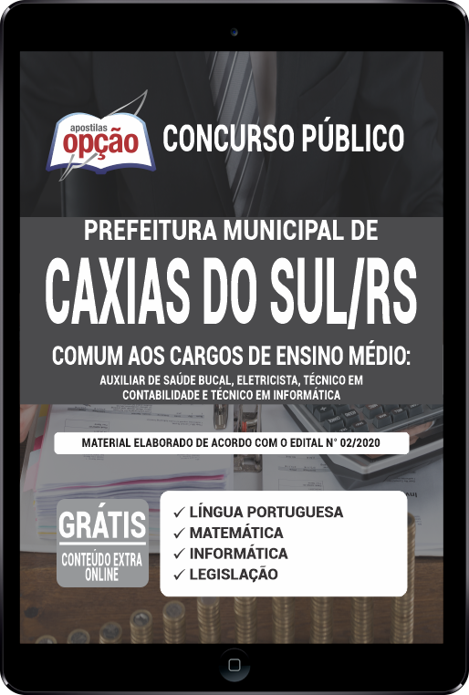 Apostila Prefeitura de Caxias do Sul - RS PDF - Ensino Médio