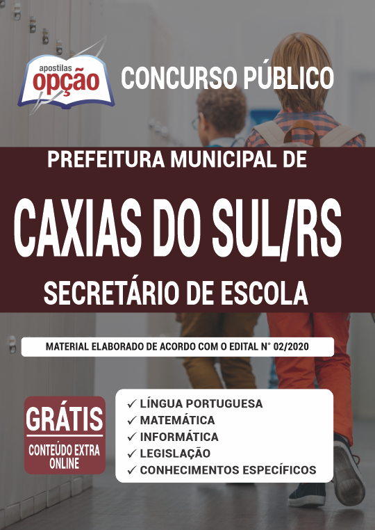 Apostila Prefeitura de Caxias do Sul - RS - Secretário de Escola