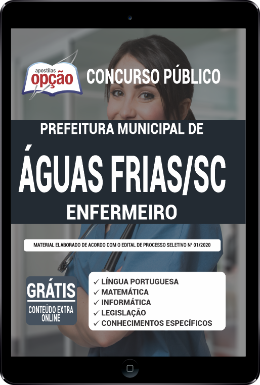 Apostila Prefeitura  Águas Frias SC PDF - Enfermeiro