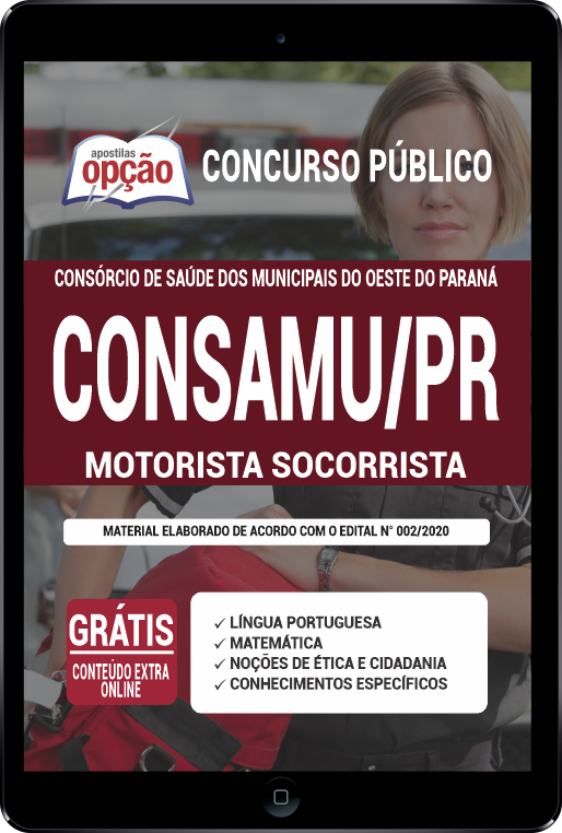 Apostila CONSAMU-PR PDF - Motorista Socorrista