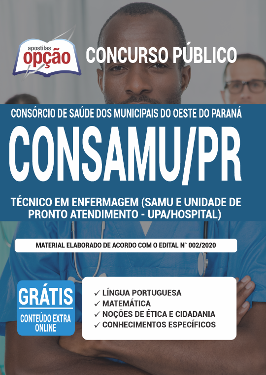 Apostila CONSAMU-PR - Técnico em Enfermagem (Samu e UPA)