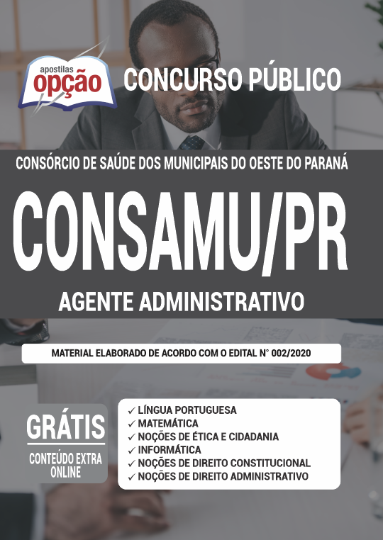 Apostila CONSAMU-PR - Agente Administrativo