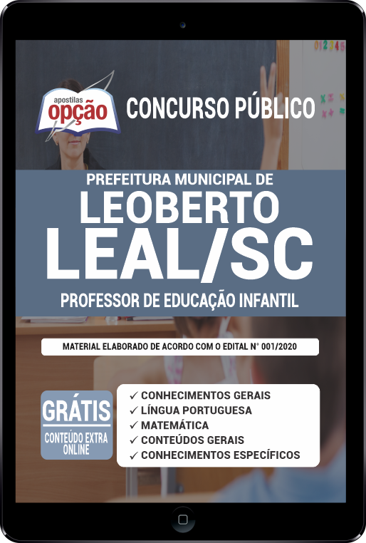 Apostila Prefeitura  Leoberto Leal SC PDF - Professor de Educação Infantil