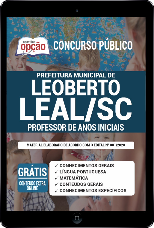 Apostila Prefeitura  Leoberto Leal - SC PDF - Professor de Anos Iniciais