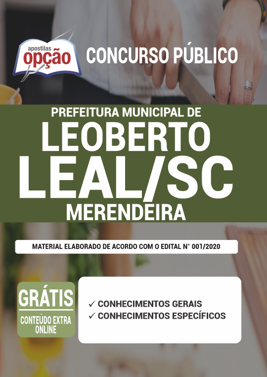 Apostila Prefeitura  Leoberto Leal - SC - Merendeira