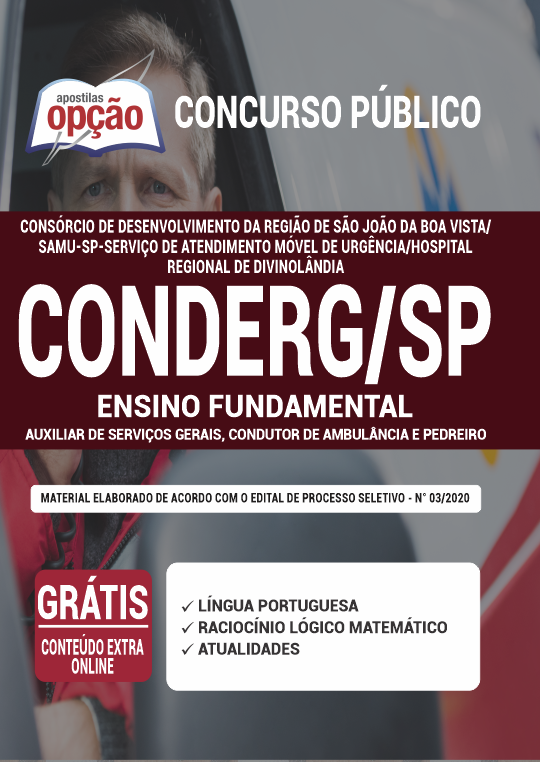 Apostila CONDERG-SP (SAMU-SP) - Ensino Fundamental