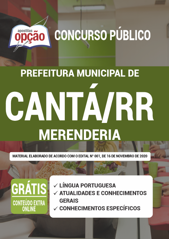 Apostila Prefeitura de Cantá - RR - Merendeira