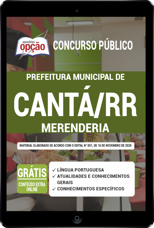 Apostila Prefeitura de Cantá - RR PDF - Merendeira