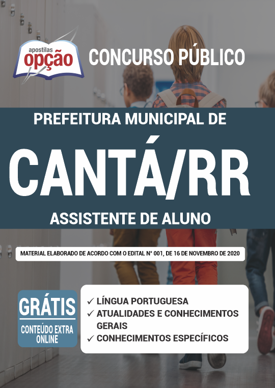 Apostila Prefeitura de Cantá - RR - Assistente de Aluno