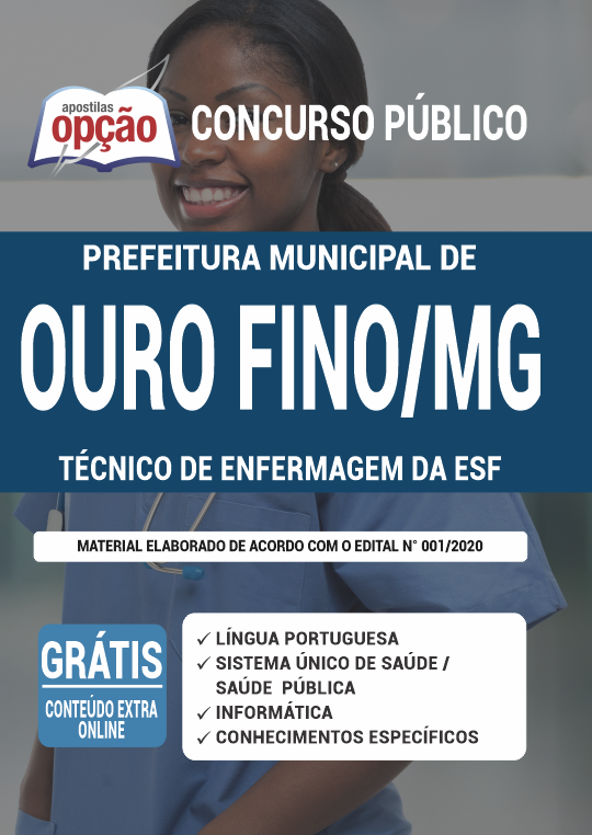 Apostila Prefeitura  de Ouro Fino - MG - Técnico de Enfermagem da ESF