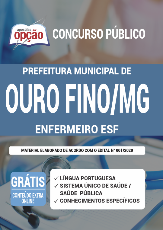 Apostila Prefeitura  de Ouro Fino - MG - Enfermeiro ESF