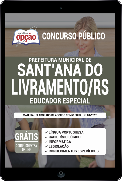 Apostila Prefeitura  Santana do Livramento - RS PDF - Educador Especial