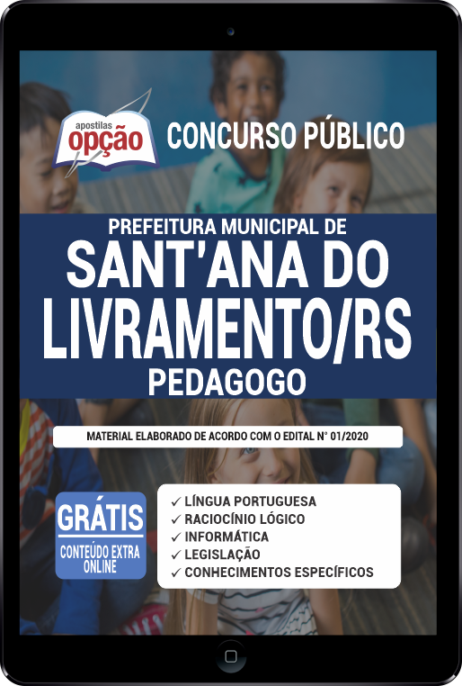 Apostila Prefeitura  Santana do Livramento - RS PDF Pedagogo